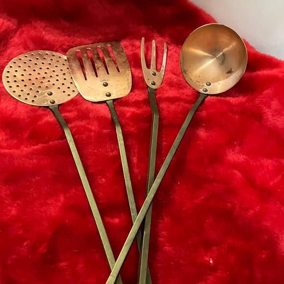 Unique Vintage Other - Vintage Set of 4 Copper Hanging Cooking Utensils